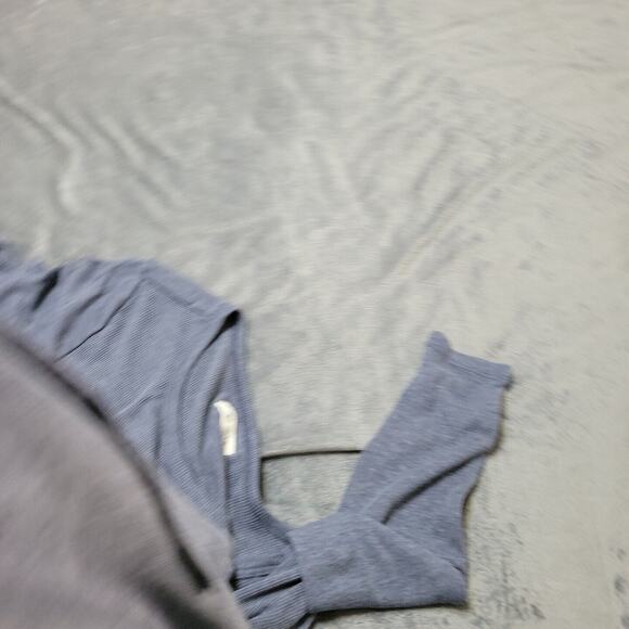 OKC Shirt Womens Medium NBA Basketball Oklahoma City Thunder Gray Long Lined Tee - Picture 6 of 12